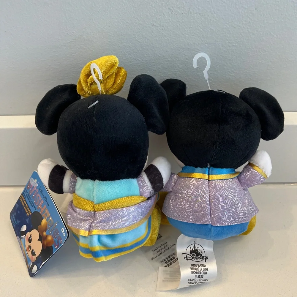 Disney Mickey and Minnie Plush Toy Set 50th anniversary Wishables